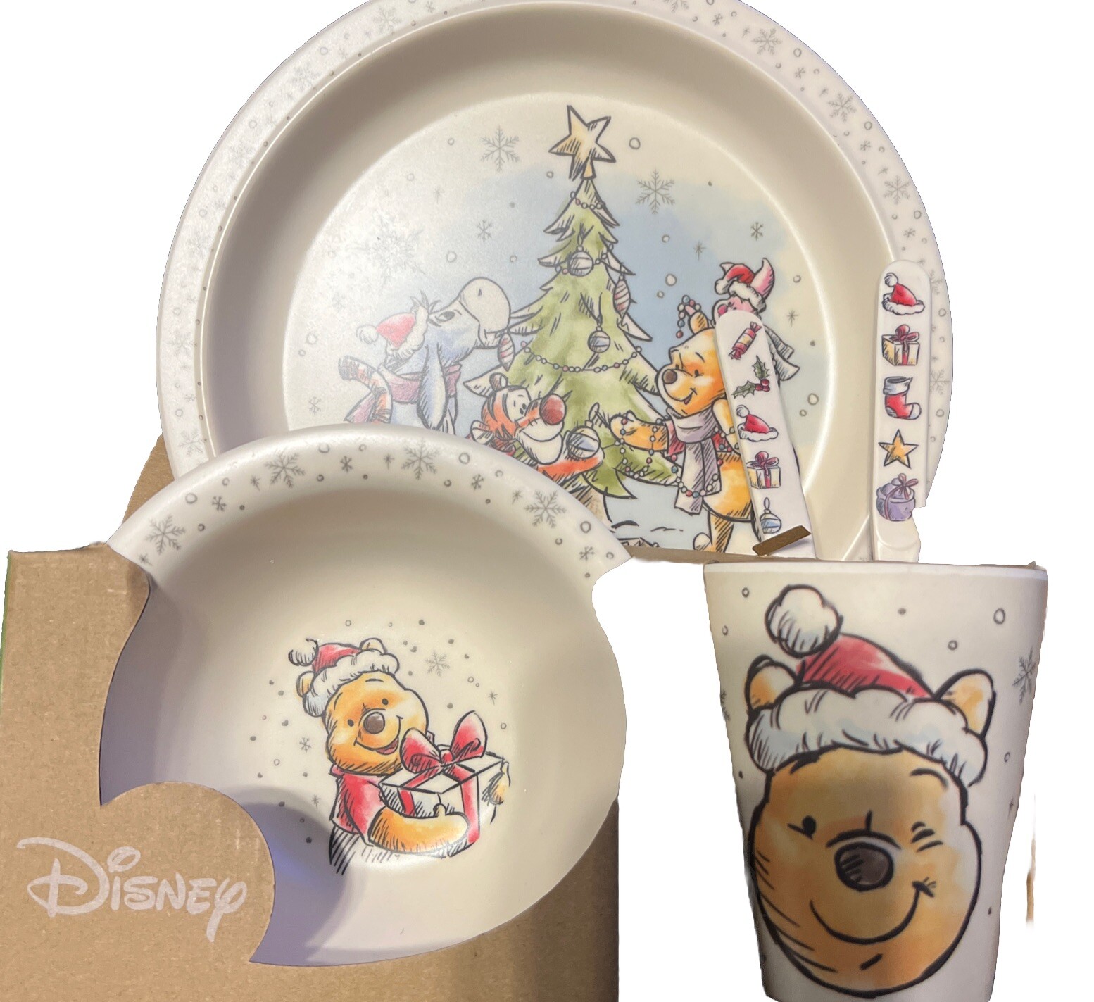 5 Piece Dinner Set.Pooh Beige | Hello Kitty