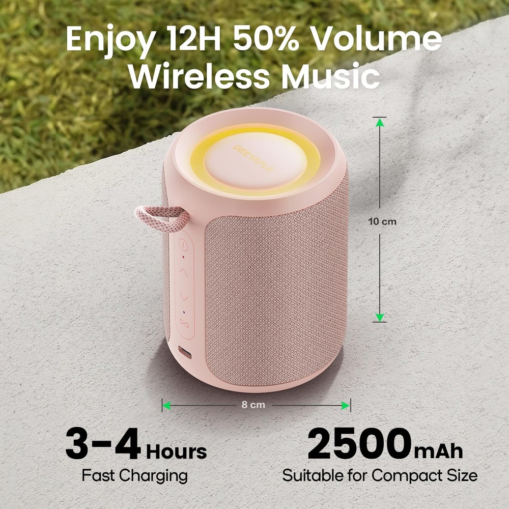 Bluetooth Speaker Wireless,IP67 Waterproof & Dustproof Portable Speaker with ...