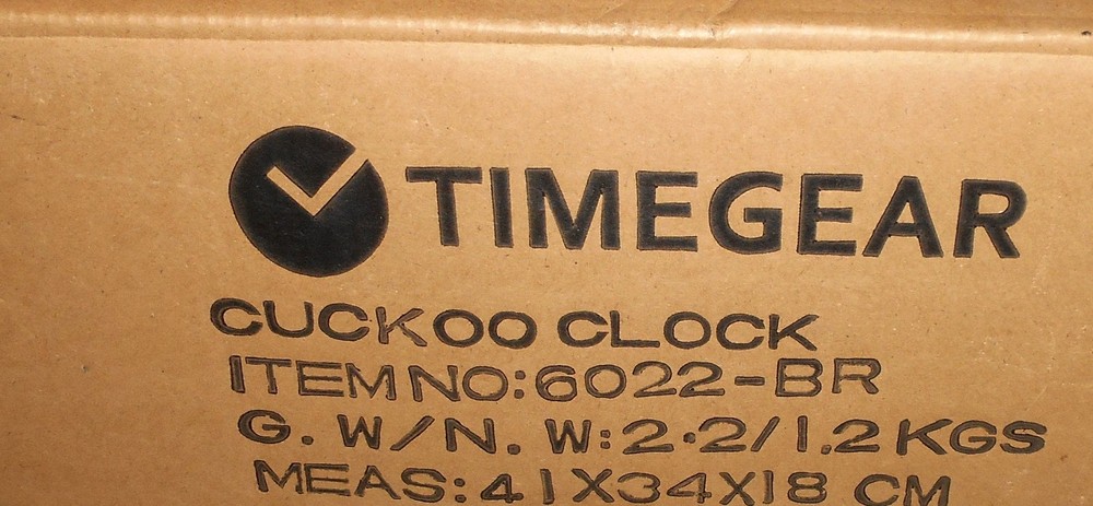 TIMEGEAR Cuckoo Clock