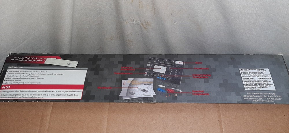 Radio Shack Electronics Learning Lab 28-027 W/ Workbooks Components Sold AS-IS