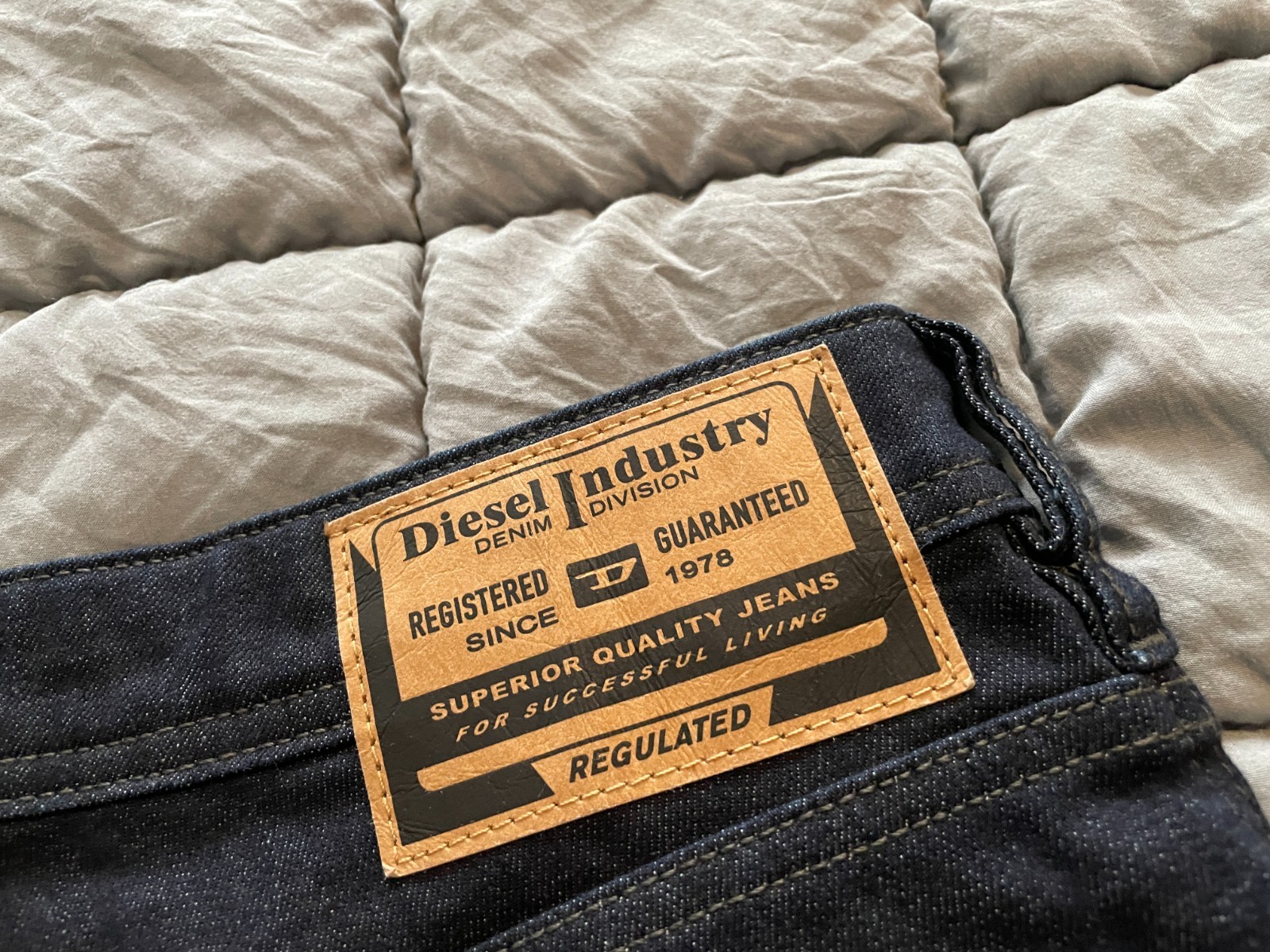 Diesel zatiny RB060 bootcut slim dark indigo stretch denim jeans 34 x 32 men NEW