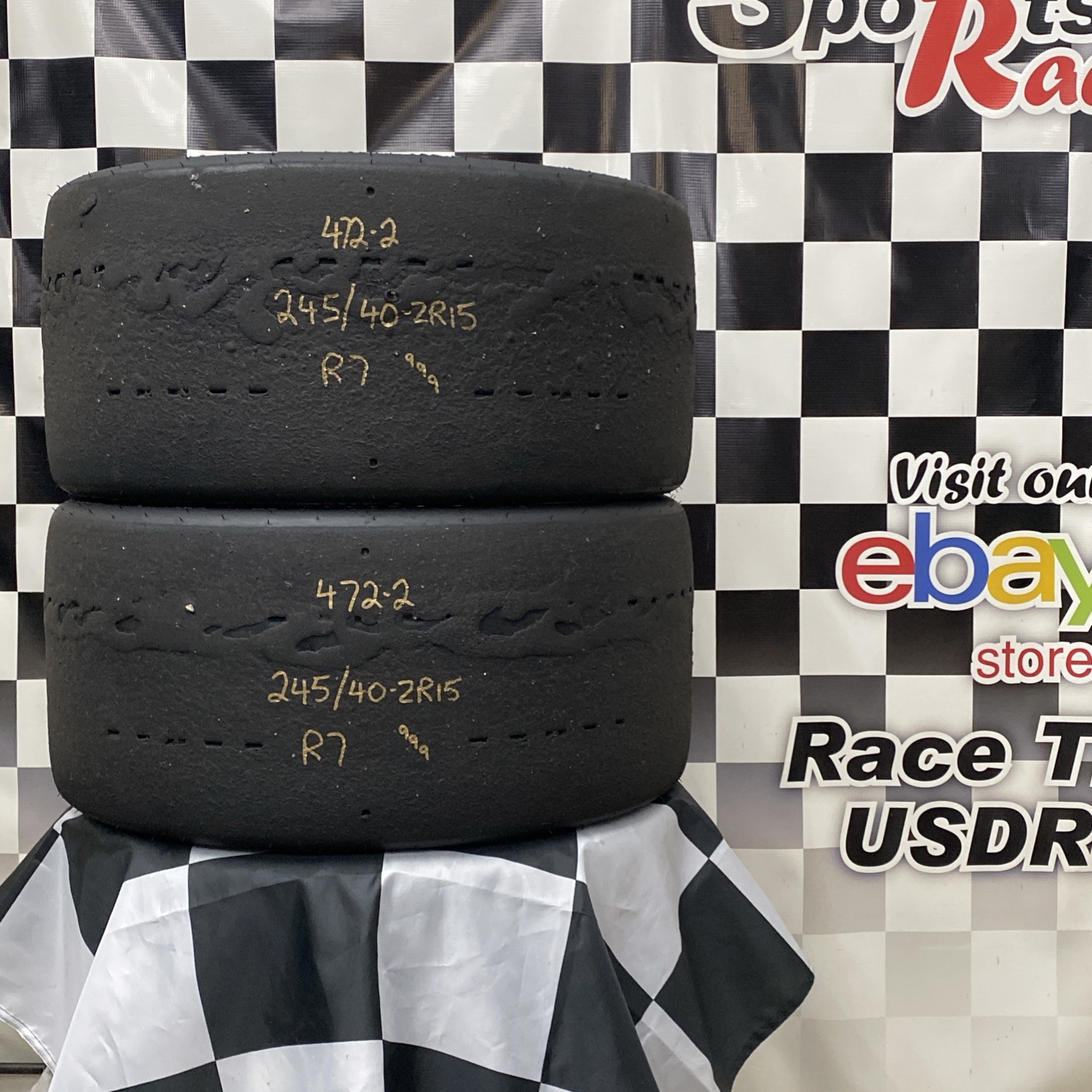 472-2 USDRRT HOOSIER DOT Road Race Tires 245/40-ZR15 R7