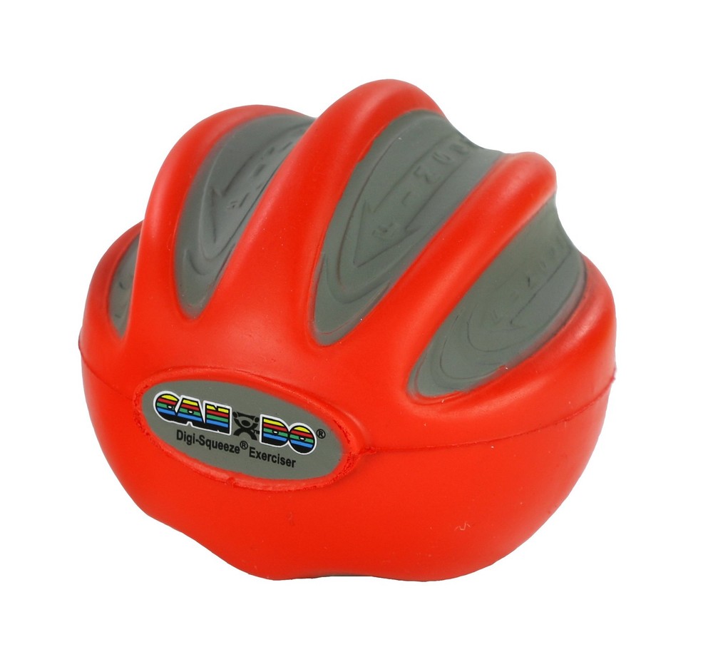 Cando-29860 Digi-Squeeze Hand Exerciser, Medium, Red: Light