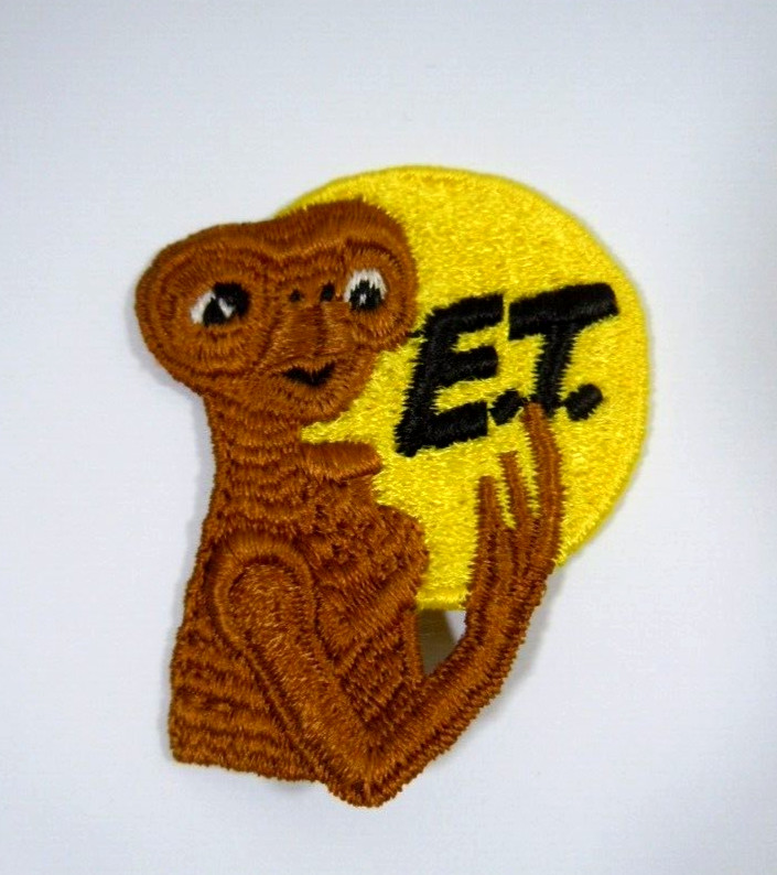 "E.T."  The Extraterrestrial Embroidered Sew-On Patch 2.5"