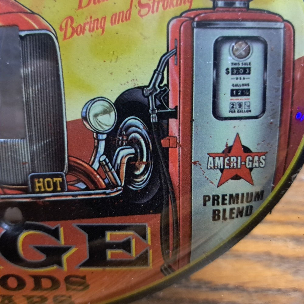 Oval Hot Rod Garage Double Switch Plate