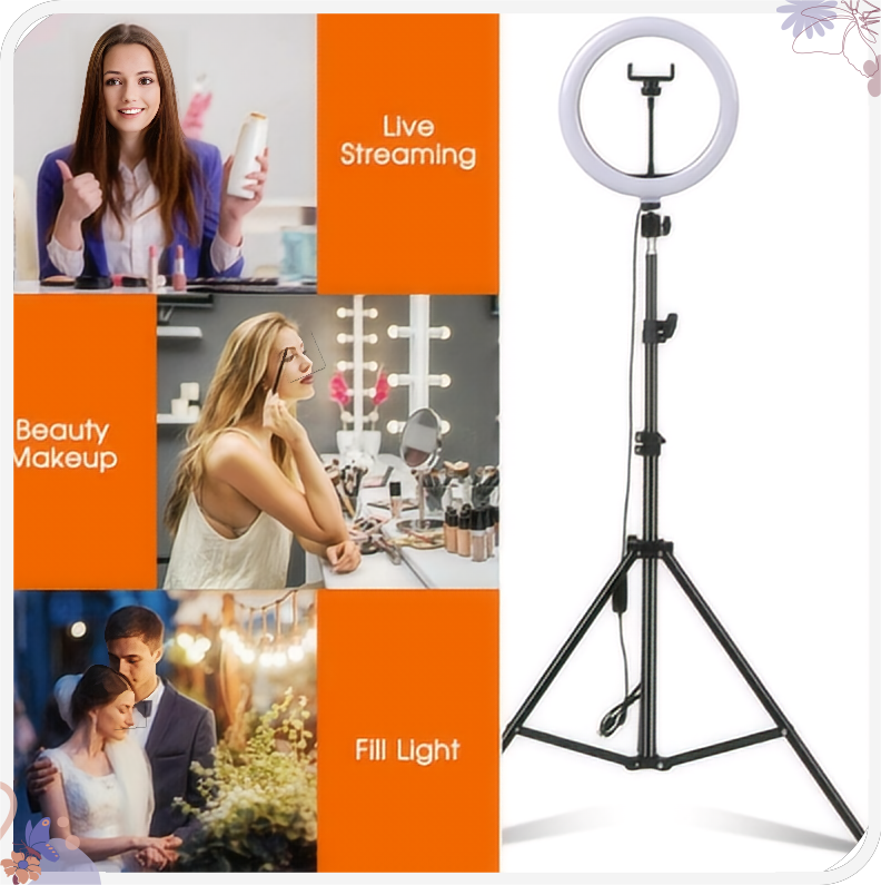 8 INCH SELFIE RING LIGHTWITH TRIPOD STAND