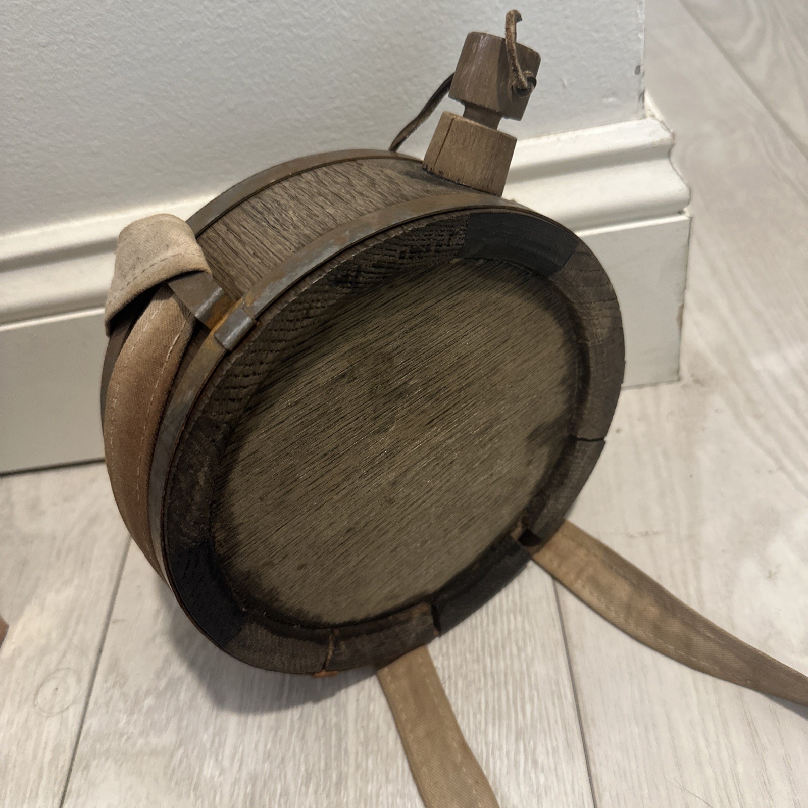Civil War Confederate Wooden Canteen