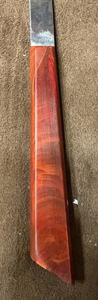 Beautifully Marbled Bakelite Handles Kitchen / Bar Tool Knife