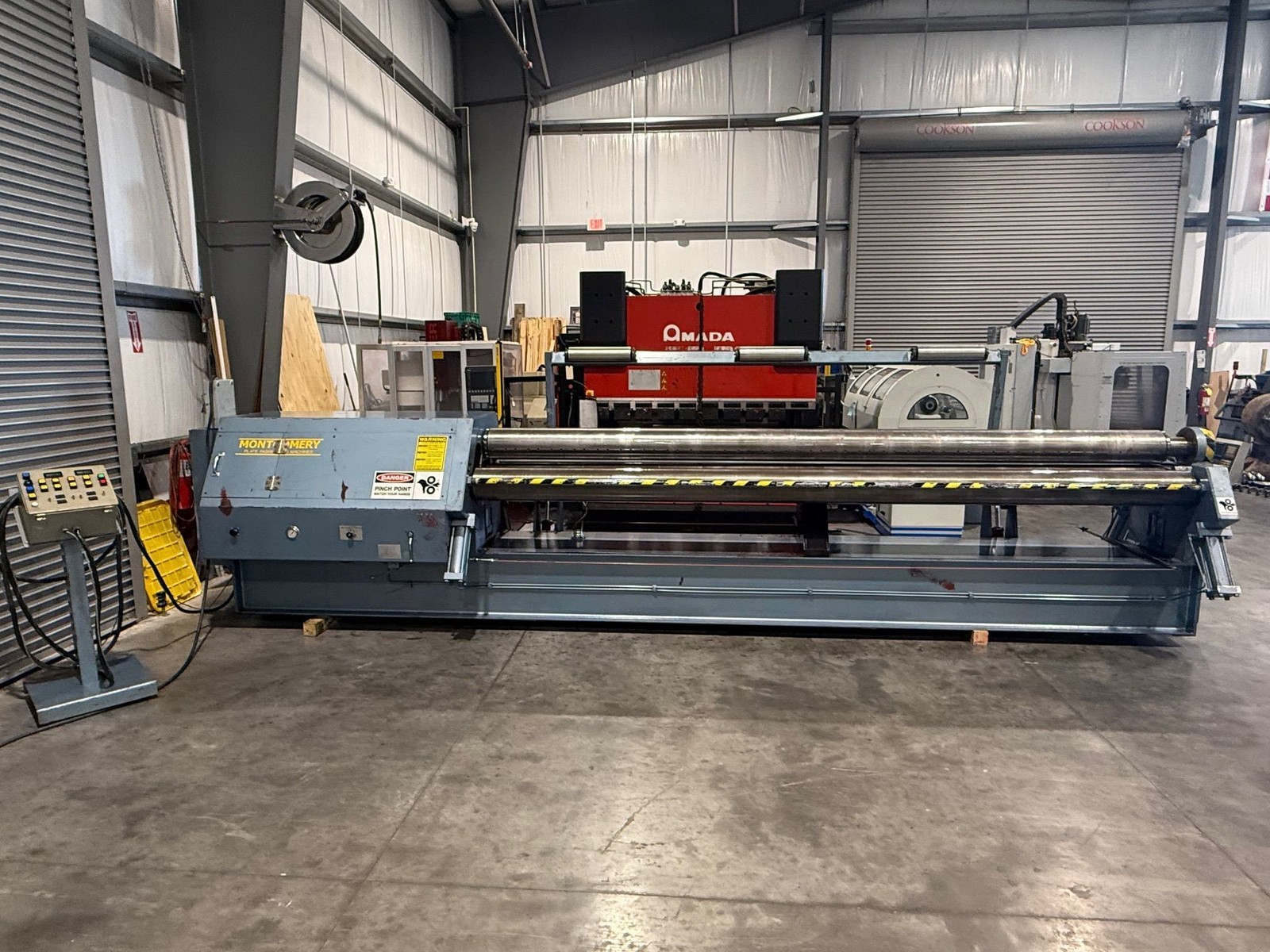 MONTGOMERY 4R-16810 14’ x 10 Gauge 4-Roll Plate Bending Roll #7659