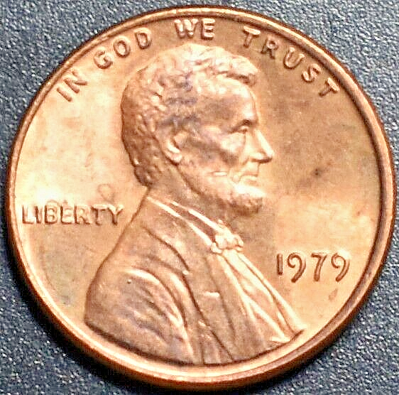 1979 ERROR PENNY DIE CRACK UNDER STEPS 234