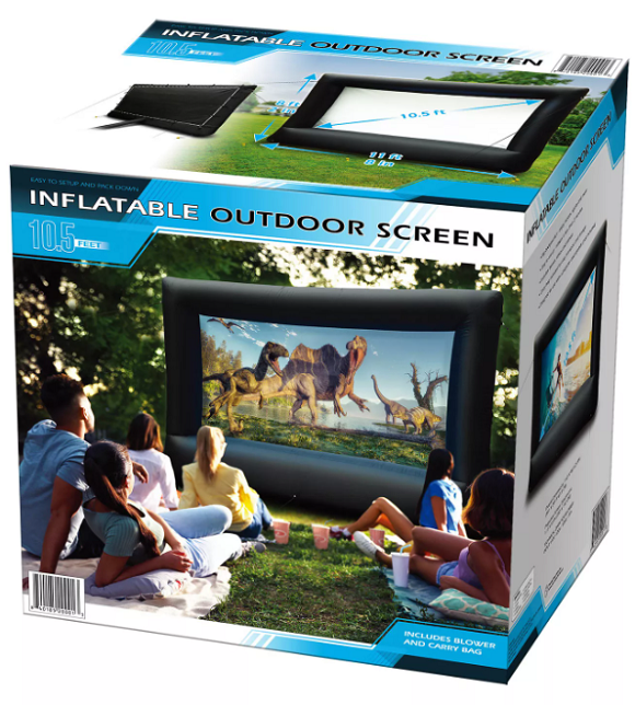 OUTDOOR SCREEN INFLATABLE OUTDOOR SCREEN, 10.5FT. *DISTRESSED PKG*
