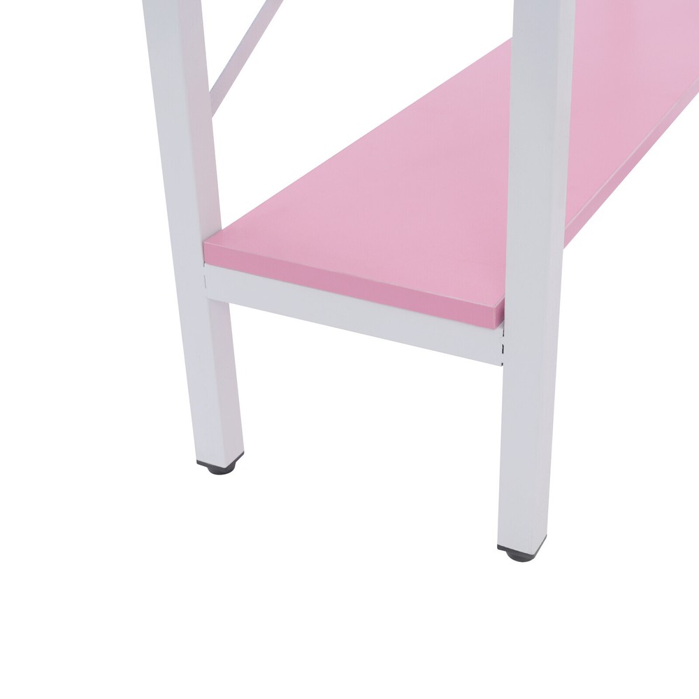 Corner Desk, Corner Computer Desk with Power Outlets, Corner Computer Desk