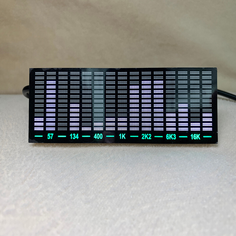 15 Level Spectrum Display LED Stereo Sound-controlled Level Indicator VU Meter