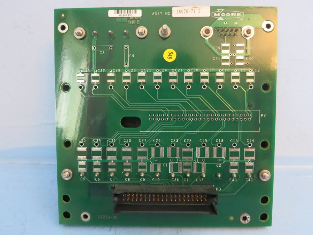 Moore 16020-71-2 / 15232-38 Terminal Connection Power Board PLC Assembly Module