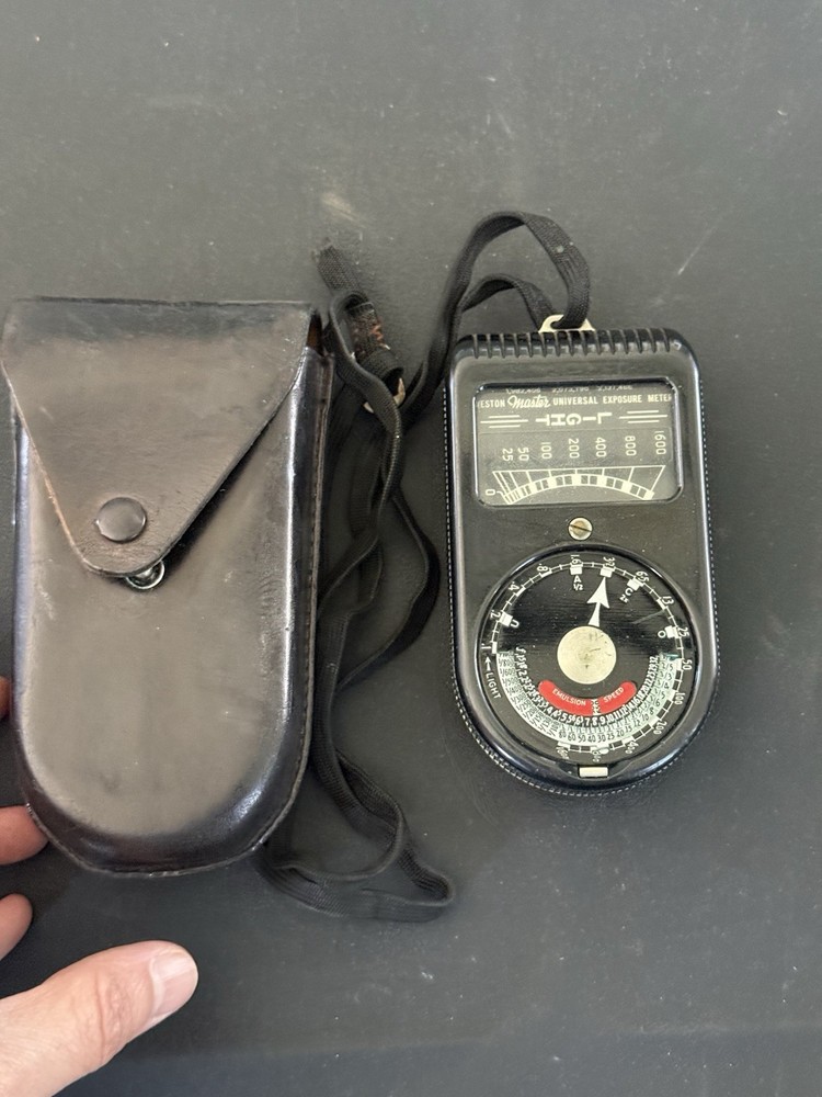 Weston Master Model 715 Exposure Light Meter w/ Case Vintage Untested