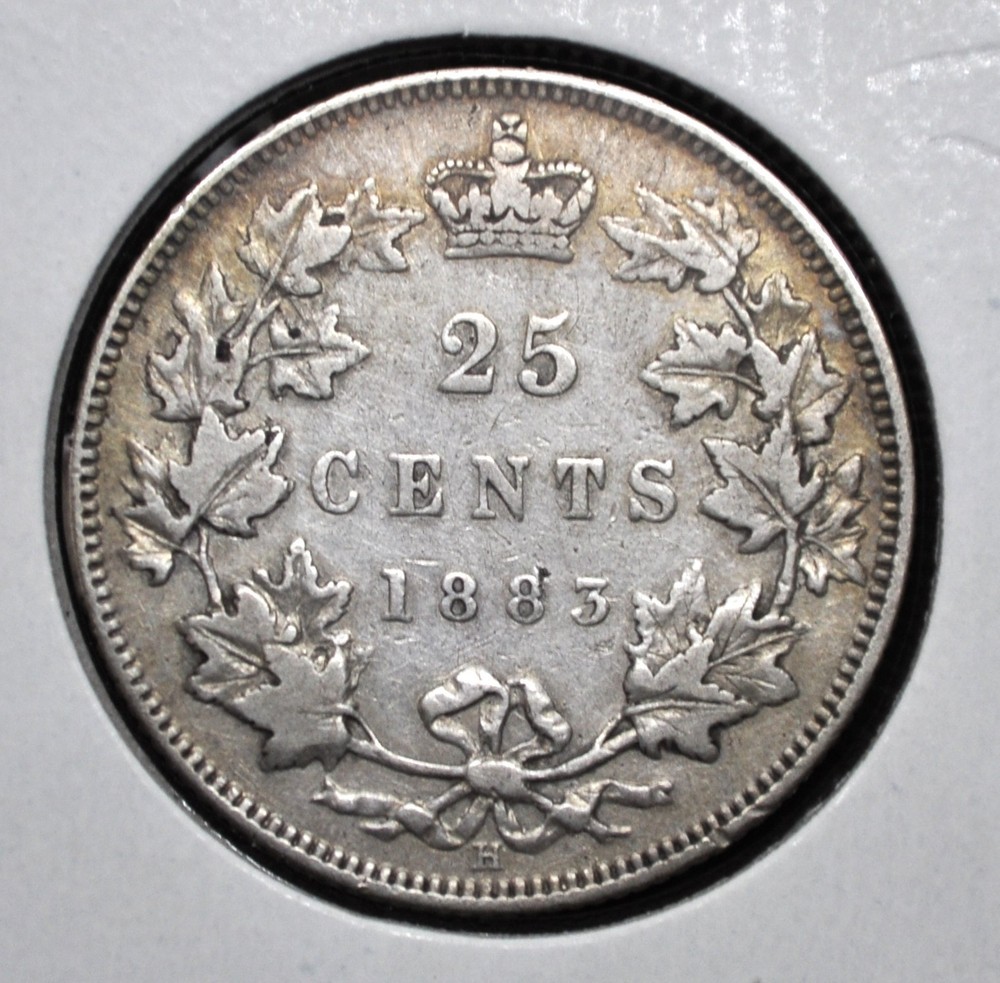 1883-H Canada 25 Cents