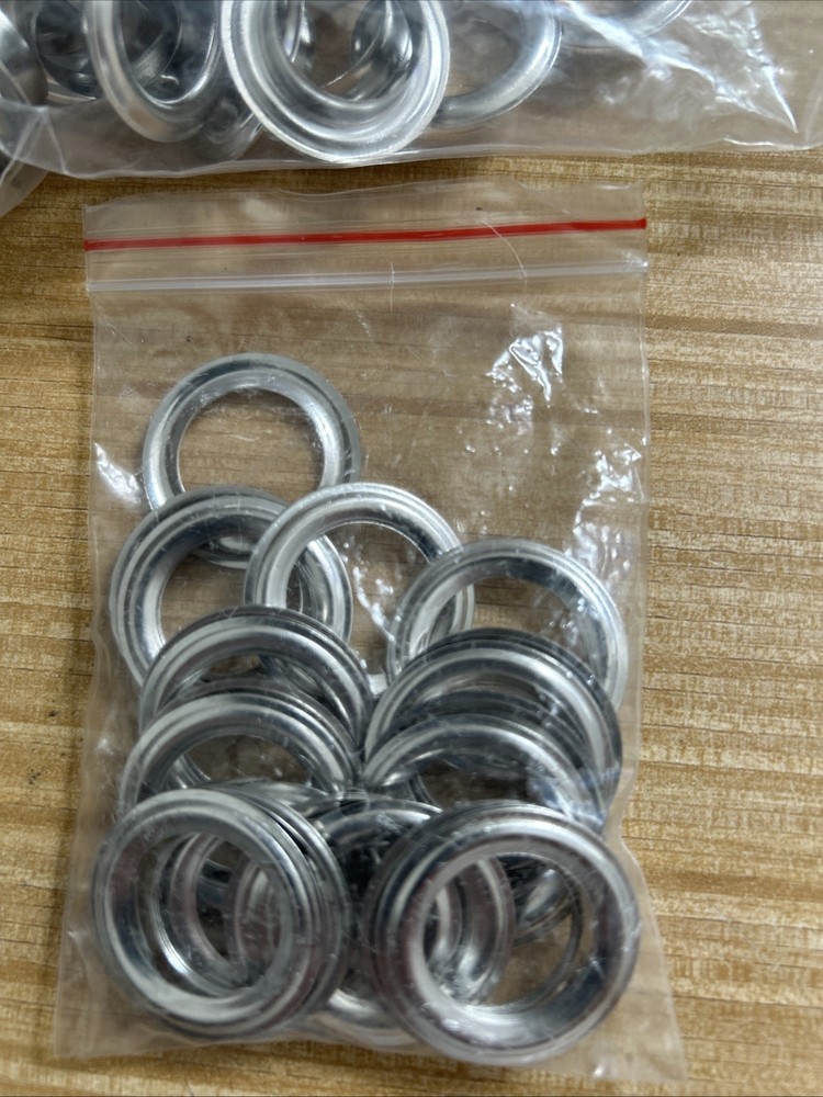 Grommets -silver-17mm. Set.