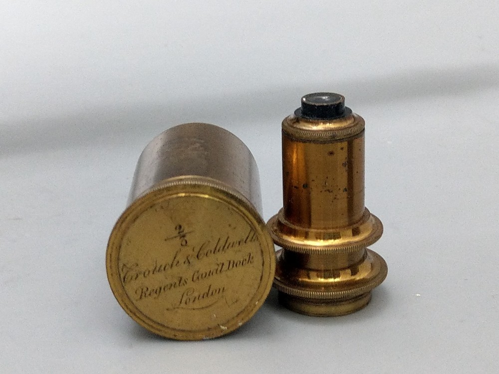Antique Microscope Archibald Young Edinburgh with extras