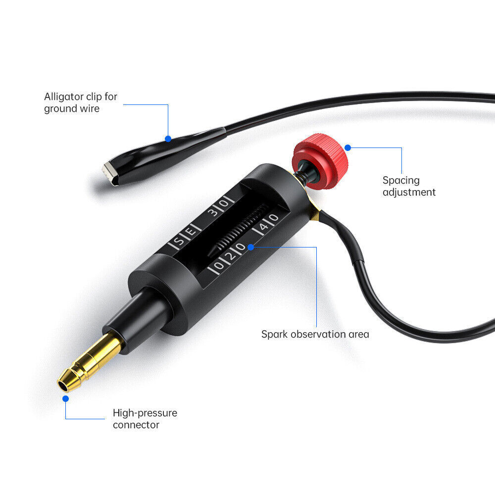 In Line Spark Plug Tester Ignition System Coil Engine Auto Diagnostic Test Tool