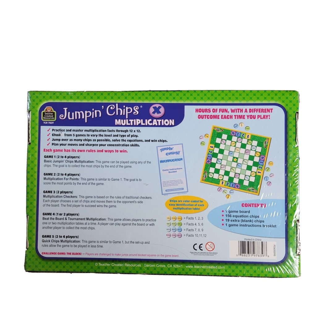 Teacher Created Resources Jumpin' Chips Multiplication (7839)