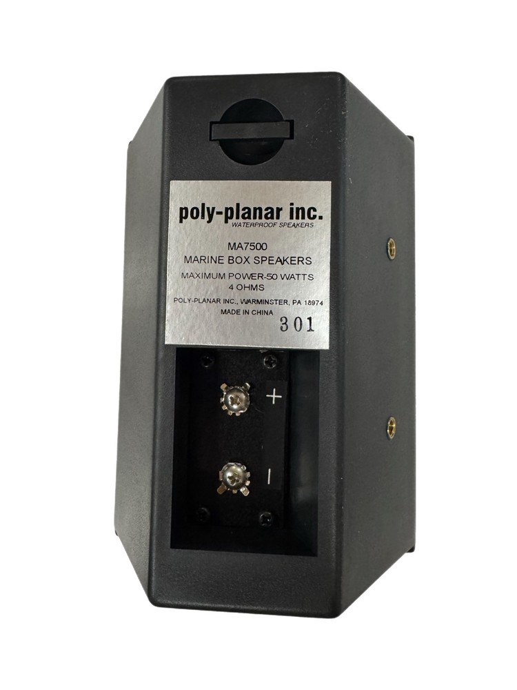 Poly-Planar Black Compact Box Speakers MA7500B ( PAIR )