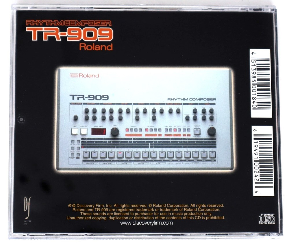 Discovery Firm TR-909 Sampling CD Sample/Sound Library Remastered Version