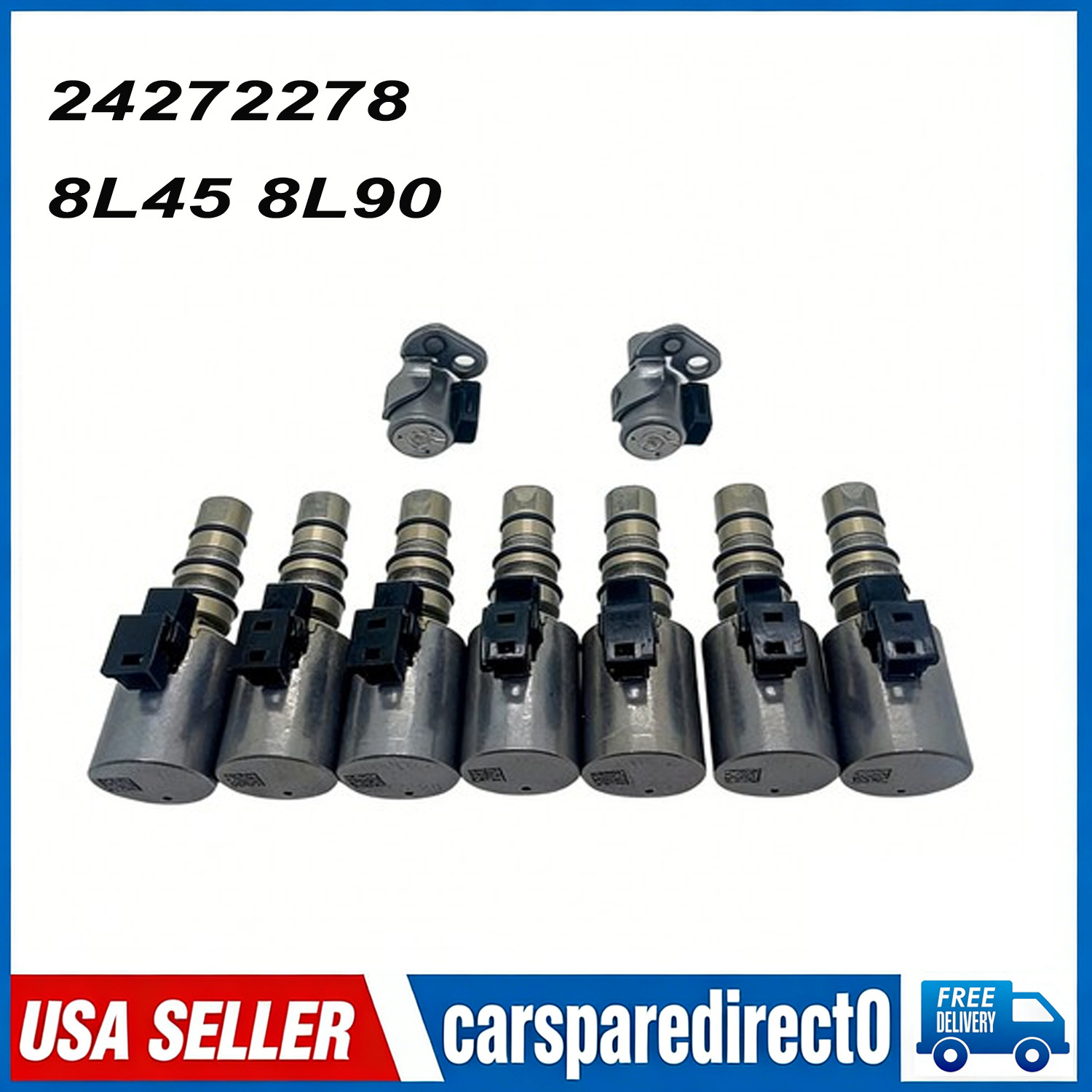 9PCS 8L90 8L45 8L50 valve body solenoid kit ( includes all 9 solenoids needed)