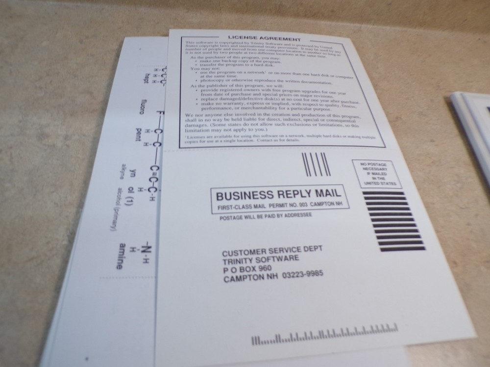 Vintage Periodic Table software Jon Clardy MacMendeleev from Trinity Software