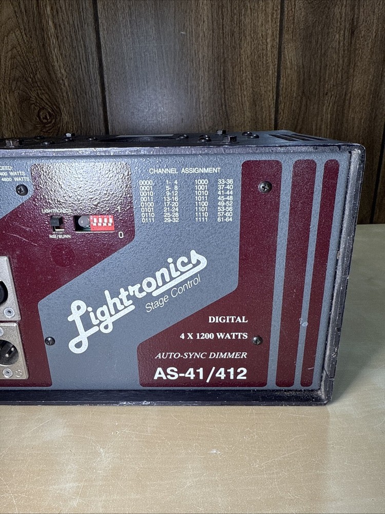 Lightronics Stage Control 4800 Watts Model AS-41 / 412 Untested As Is