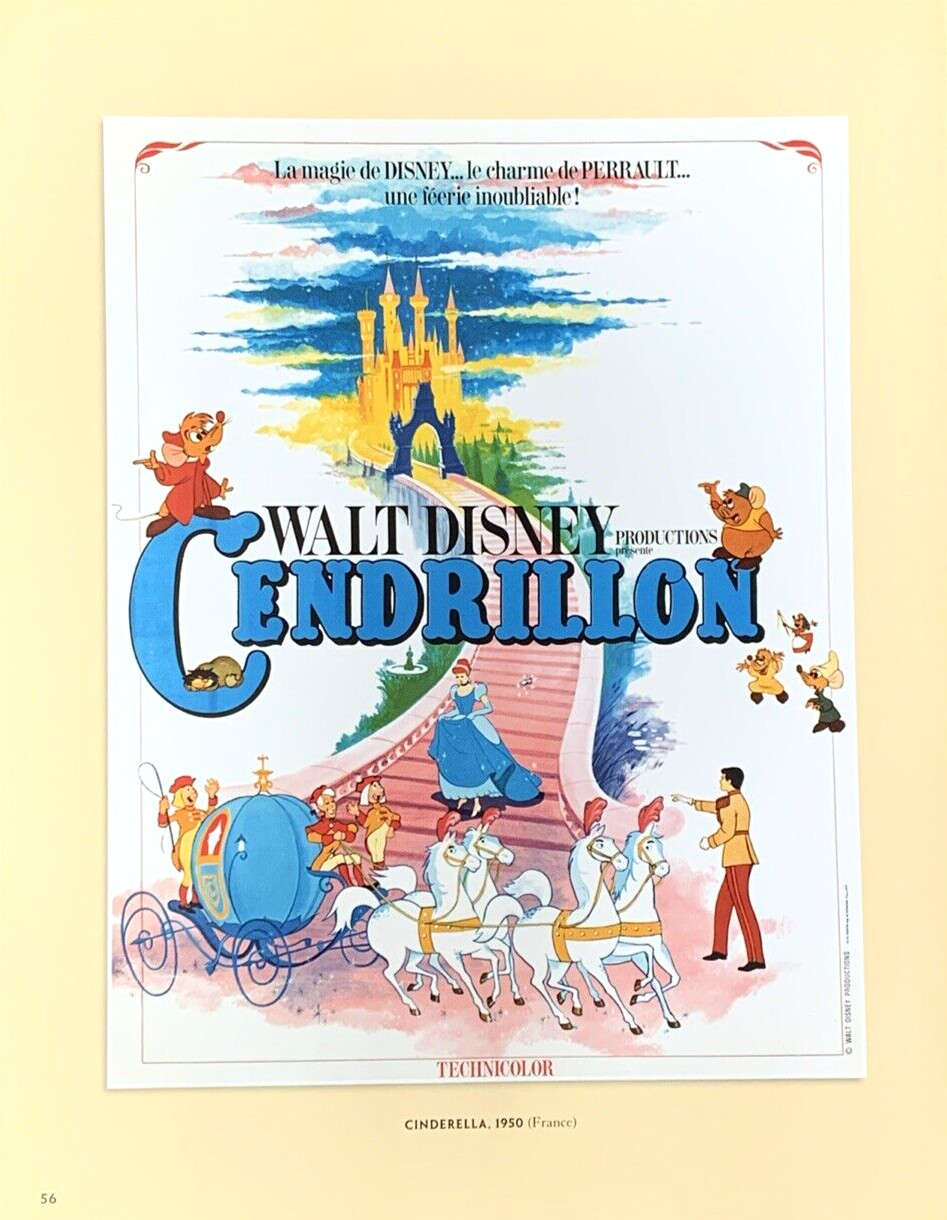 Cendrillon Movie Poster 1950 France Walt Disney Productions #0034