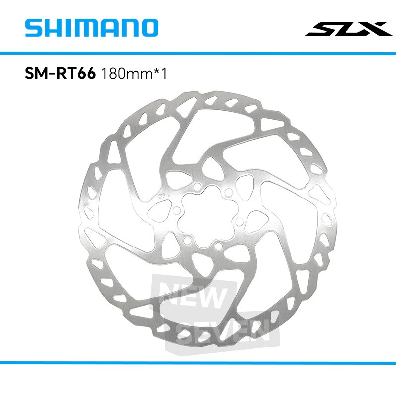 1/2pcs Shimano SM-RT66-M 180mm Disc Brake Rotor SLX 6 Bolts Rotor W/ Spacer-OE