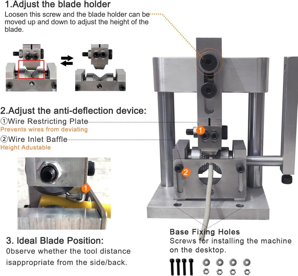 Scrap Cable Stripping Machine Copper Wire Stripping Machine Range 1mm-15mm