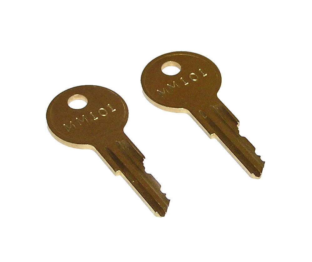 2 - MM101 Replacement Keys fit Faraday Fire Alarm Panel Pull Stations