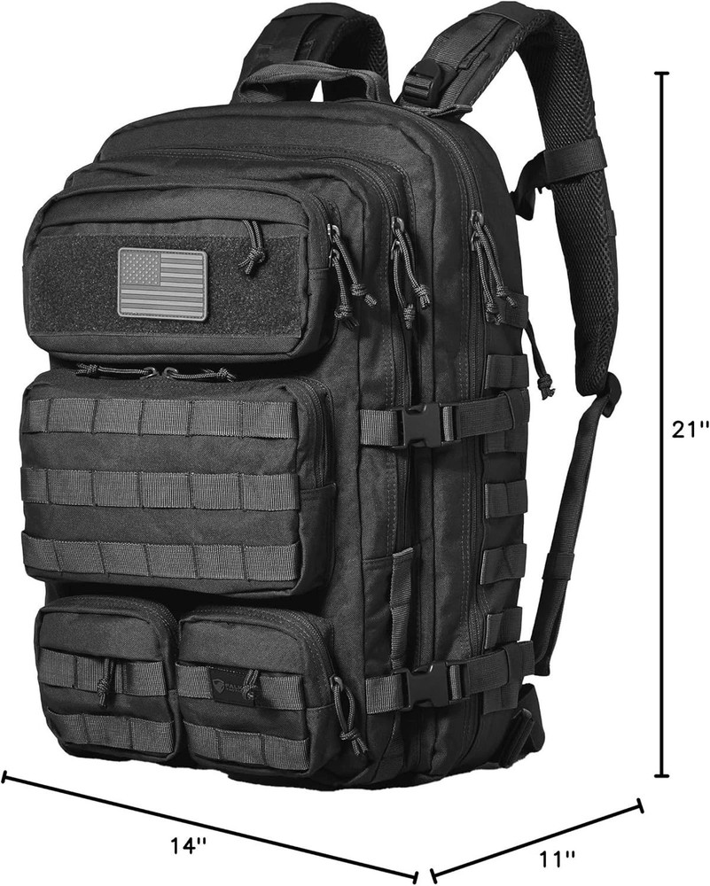 Heavy-Duty 50L Tactical Backpack - Adjustable Straps & Maximum Storage Capacity