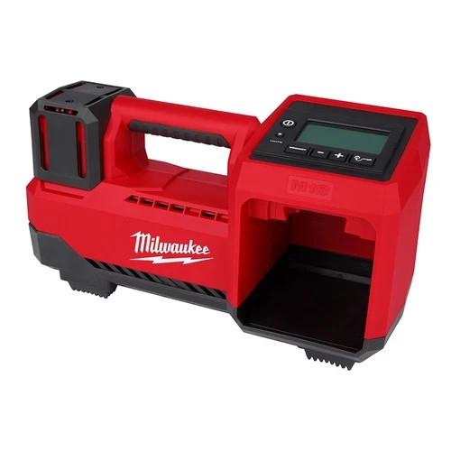 Milwaukee 18V M18 Cordless Compact Tire Inflator, On-Board Hose & Nozzle Storage