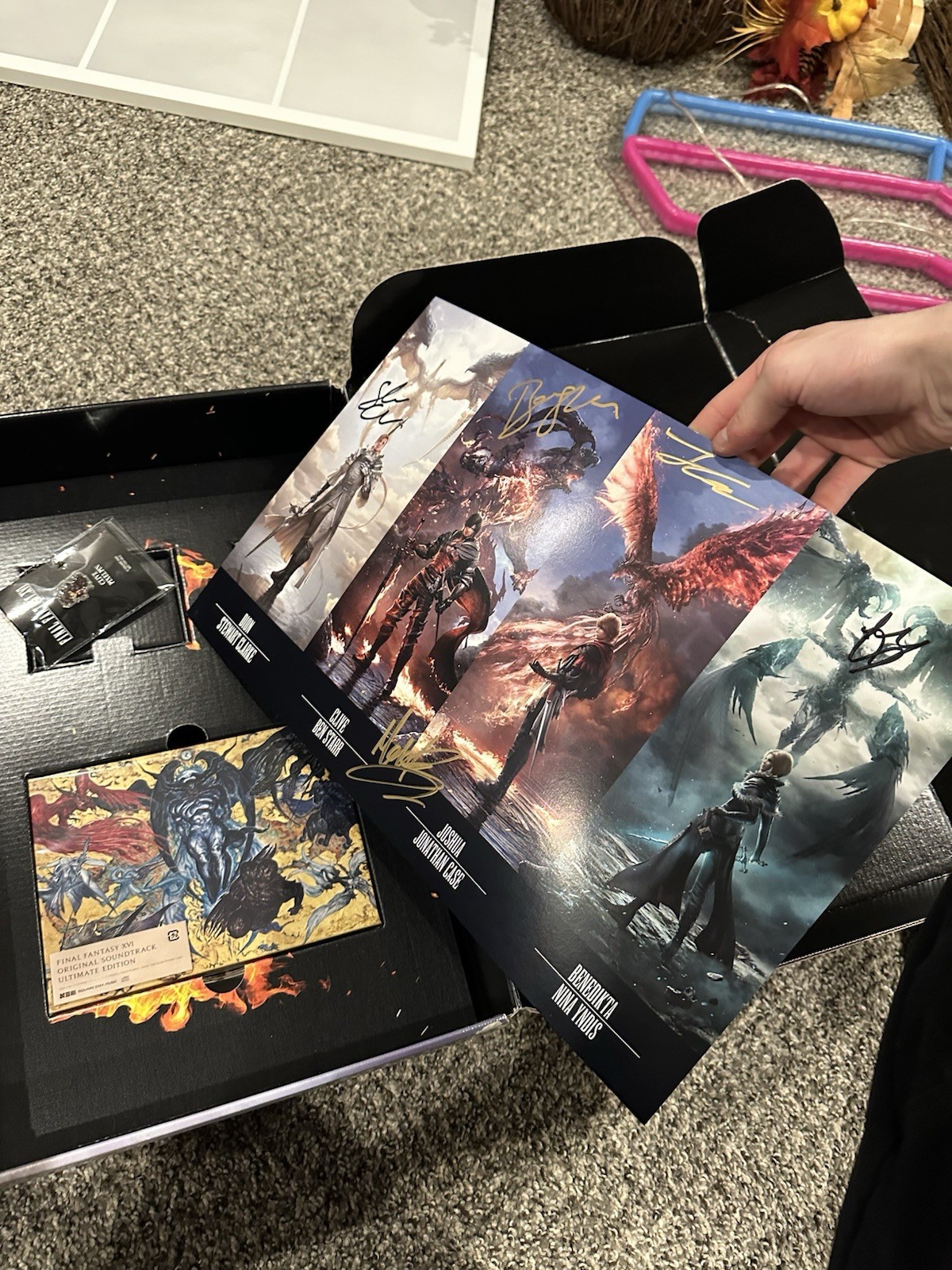signed Final Fantasy XVI (poster Board Only)