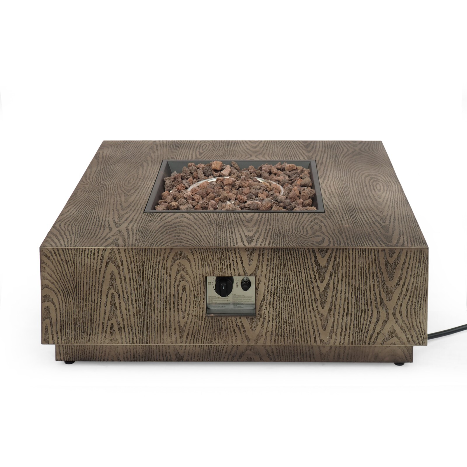 Jasmine Outdoor 50,000 BTU Square Fire Pit (No Tank Holder)