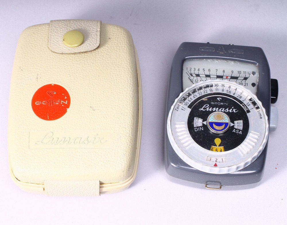GOSSEN LUNASIX LIGHTMETER WITH CASE WORKING