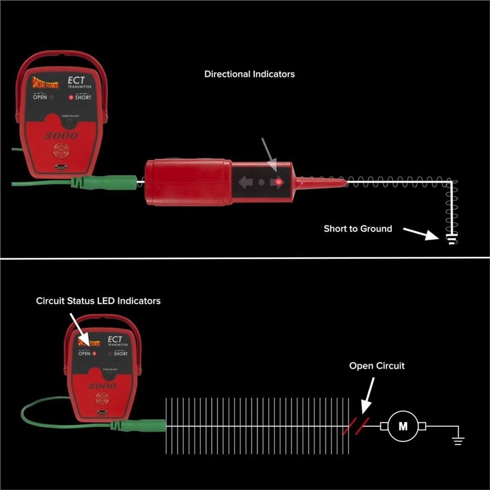 POWERPROBE ECT3000 Short/Open Electrical Circuit Tester
