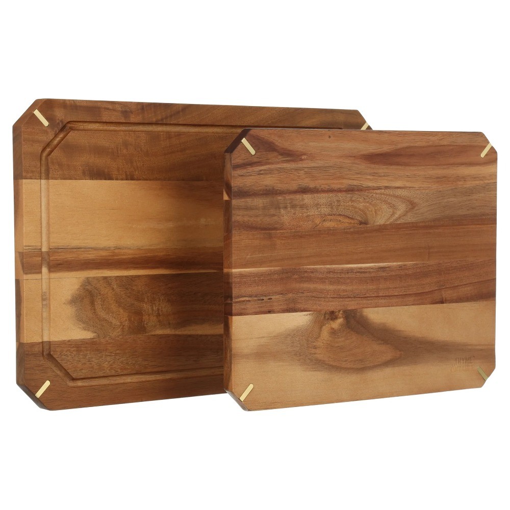 2-Piece Acacia Cutting Board Set