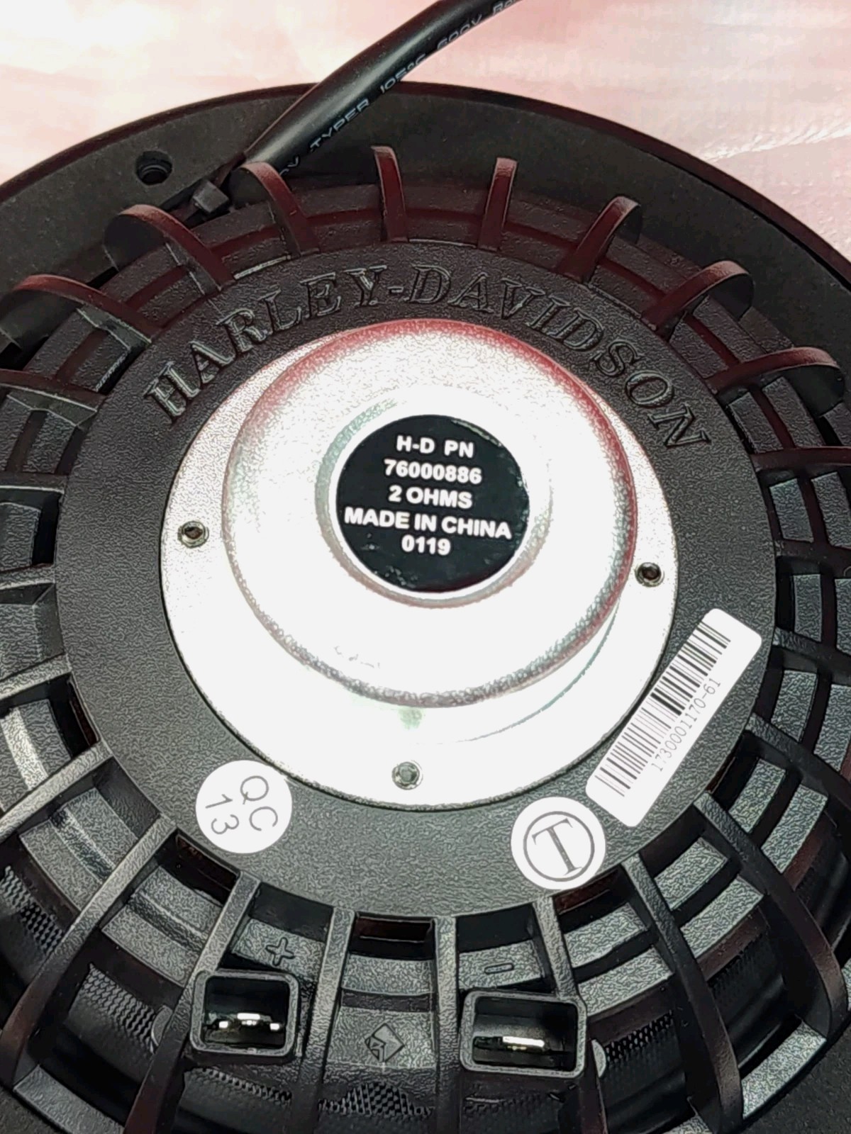 2 x OEM Harley-Davidson 6.5" Boom Audio Stage 2 Speakers For Touring Bikes