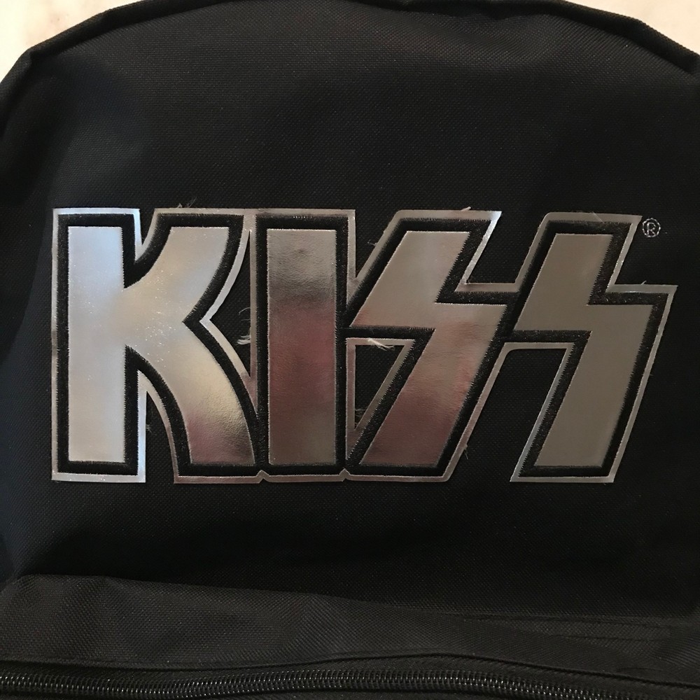 KISS band Silver Logo BACKPACK 2017 authentic merchandise