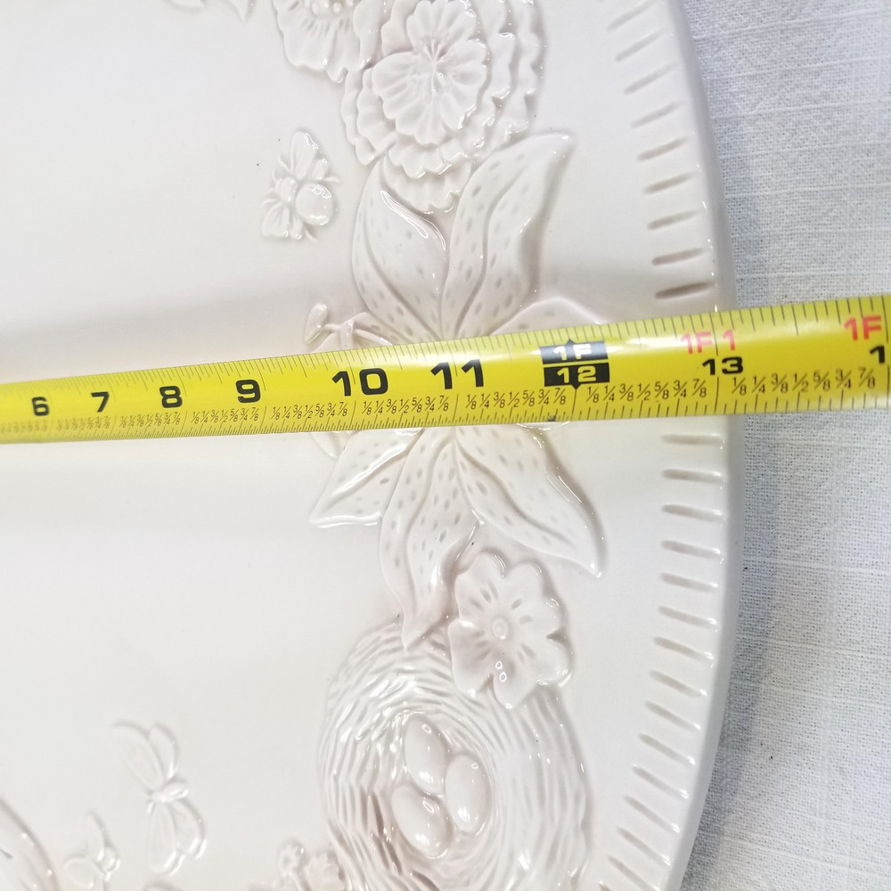 Demdaco Spring Serving Platter "He Is Risen" 17x13"