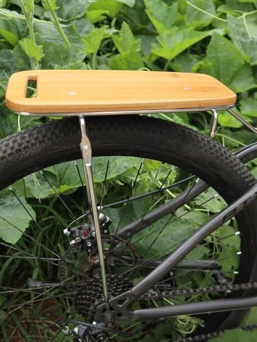 Bamboo bicycle rear rack