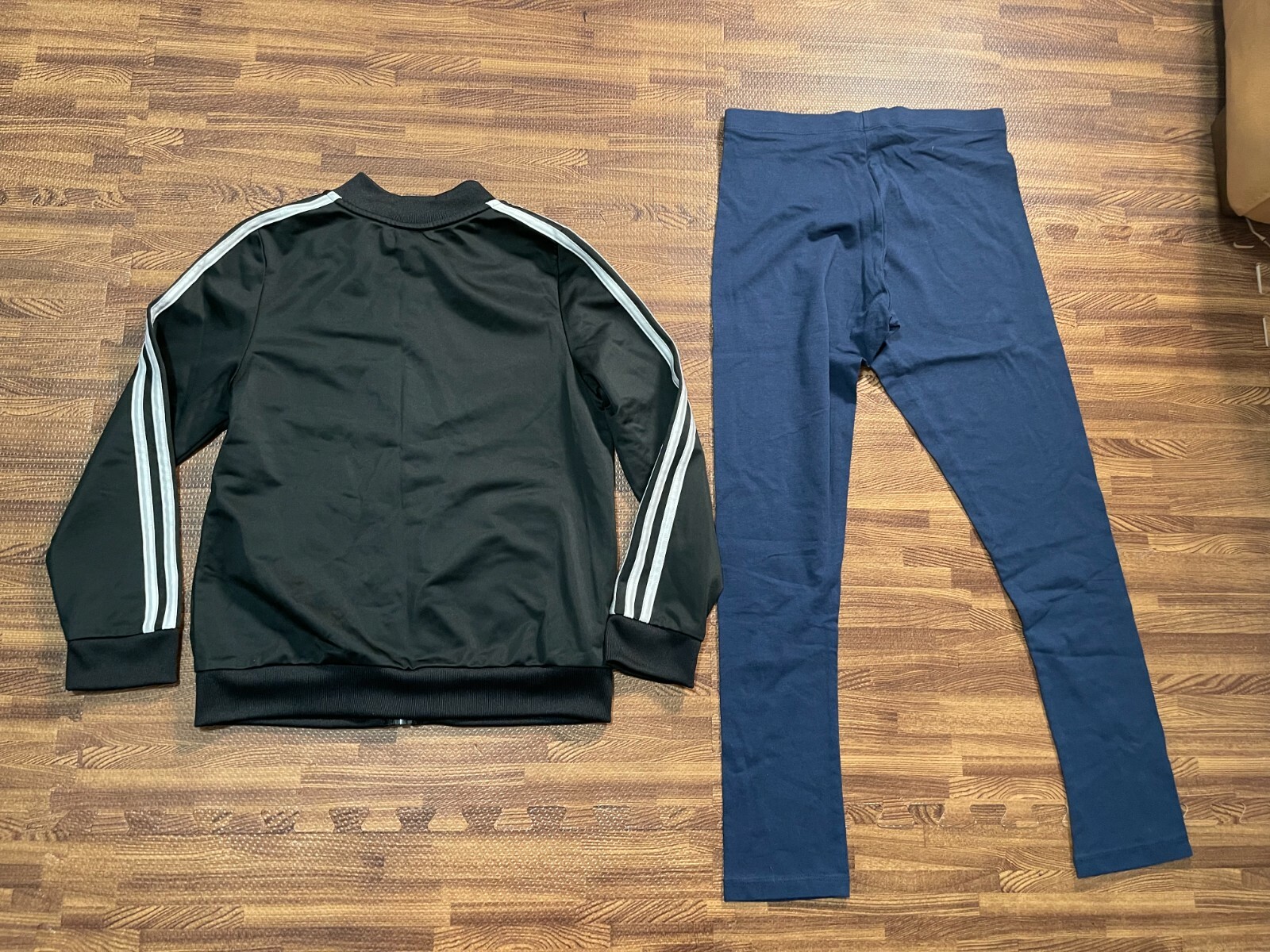 Lot of 2pcs Adidas Jacket Size M (10/12) & Wonder Nation Leggings Size L (10-12)