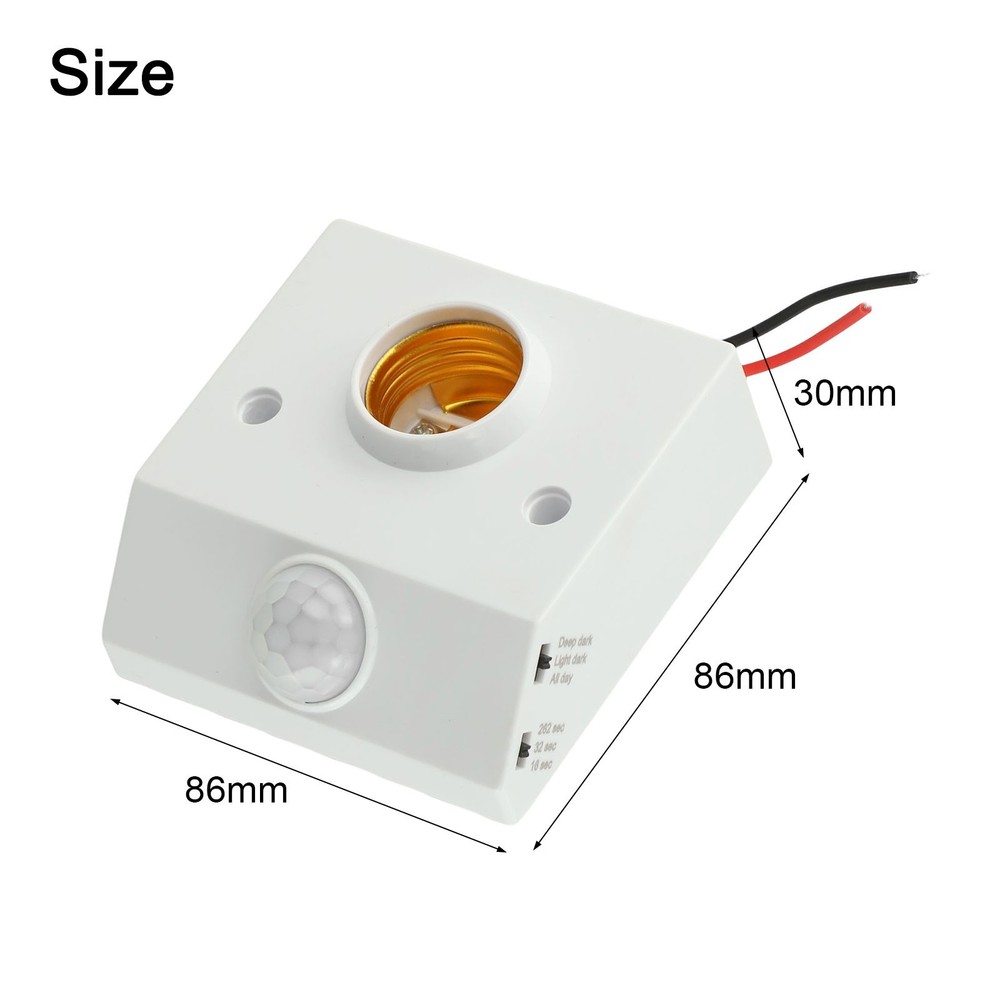 E27 Infrared Induction Lamp Socket for Convenient Motion Activated Illumination