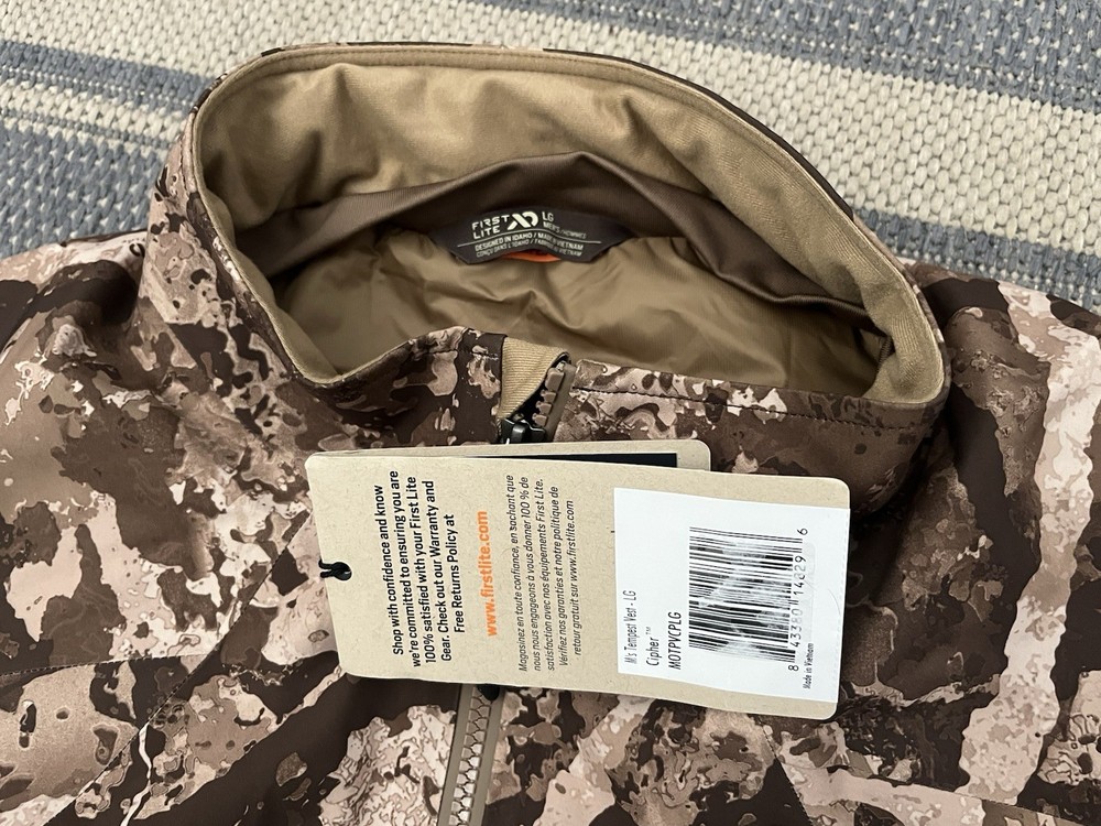 First Lite Tempest Vest Large Cipher
