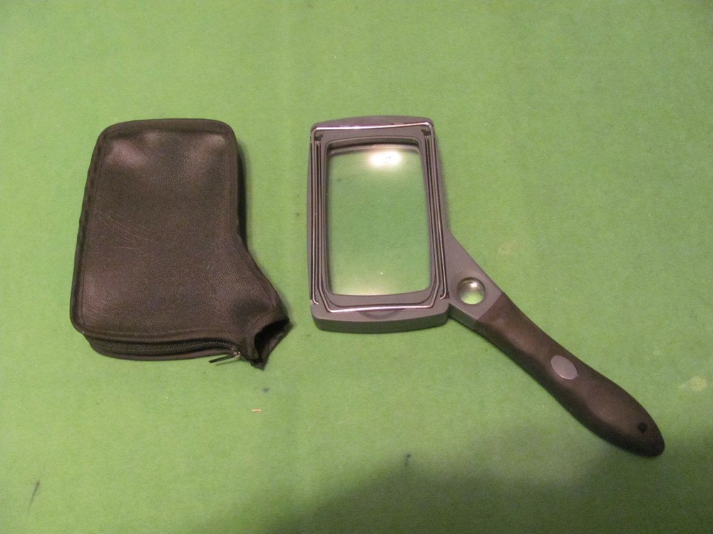 Carson Rectangular Magnifier with Stand and Pouch
