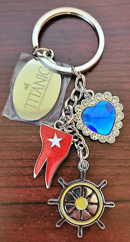 RMS Titanic Charm Keychain