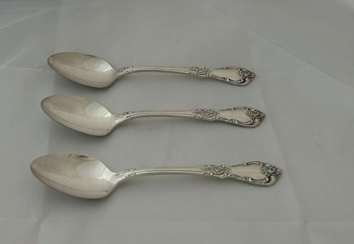 Wm. A. Rogers Sectional Oneida Ltd. Vanessa Francesca Silverplate 3 Teaspoons